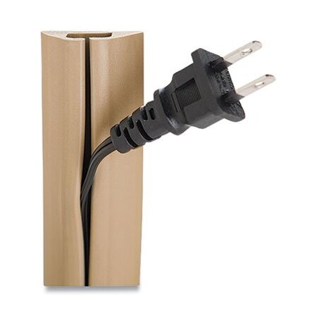 Rubbo International Carpet Cable Cover, 5 ft L, 1.60 in W, 1 Channel, Beige UTWCPM5BG